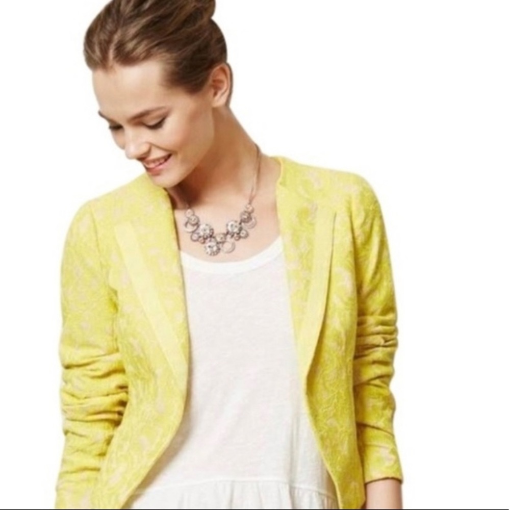 Yellow Women's Lightweight Blazer Jacket